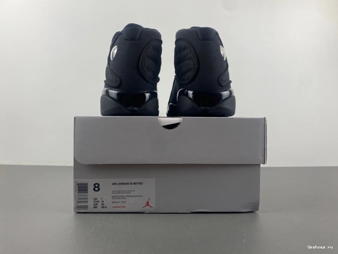  Retro  414571-011 Black Jordan 13  Cat 0725